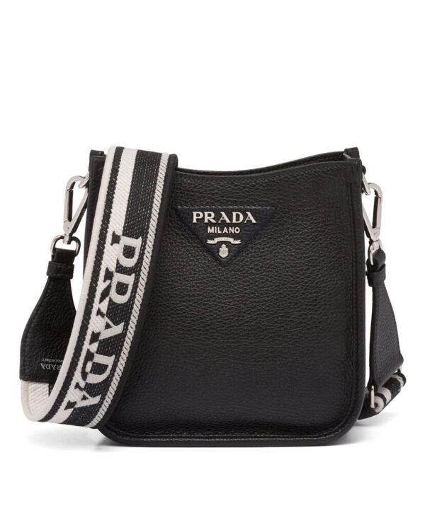 Prada Leather Mini Shoulder Bag Black