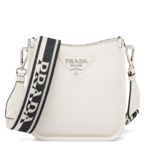 Prada Leather Mini Shoulder Bag Cream