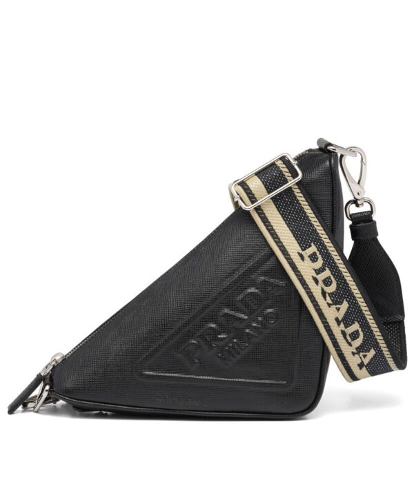 Prada Saffiano Triangle Bag Black