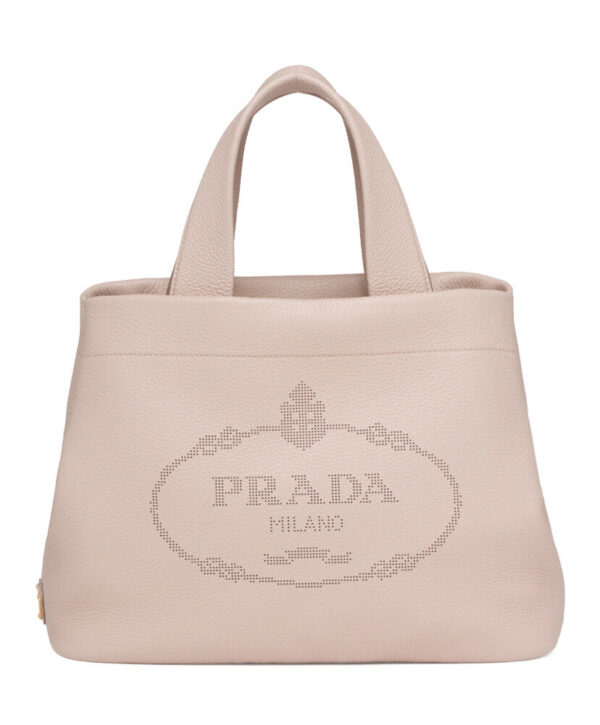 Prada Medium Leather Tote 1BG384 Pink