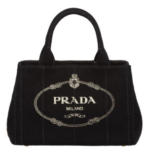 Prada Denim Tote 1BG439 Black