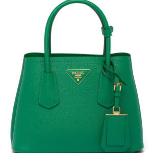 Prada Double Saffiano Leather Mini Bag Green