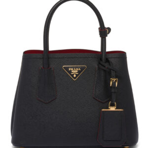 Prada Double Saffiano Leather Mini Bag Black