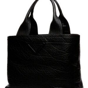 Prada Leather Shopping Bag 1BG440 Black