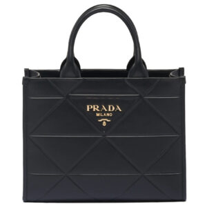 Prada Small leather Prada Symbole Bag With Topstitching 1BA379 Black