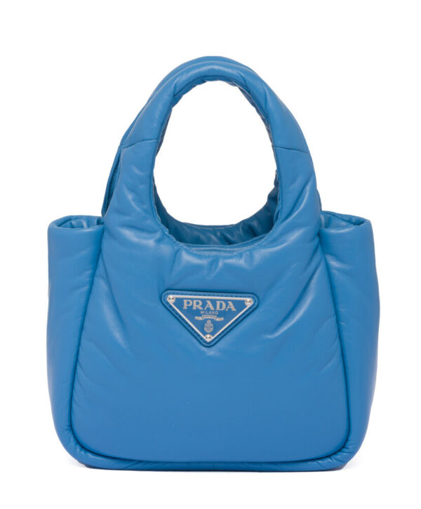 Prada Small Padded Prada Soft Nappa-leather Bag 1BA359 Blue