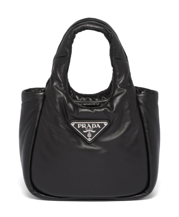 Prada Small Padded Prada Soft Nappa-leather Bag 1BA359 Black