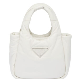 Prada Small Padded Prada Soft Nappa-leather Bag 1BA359 Cream