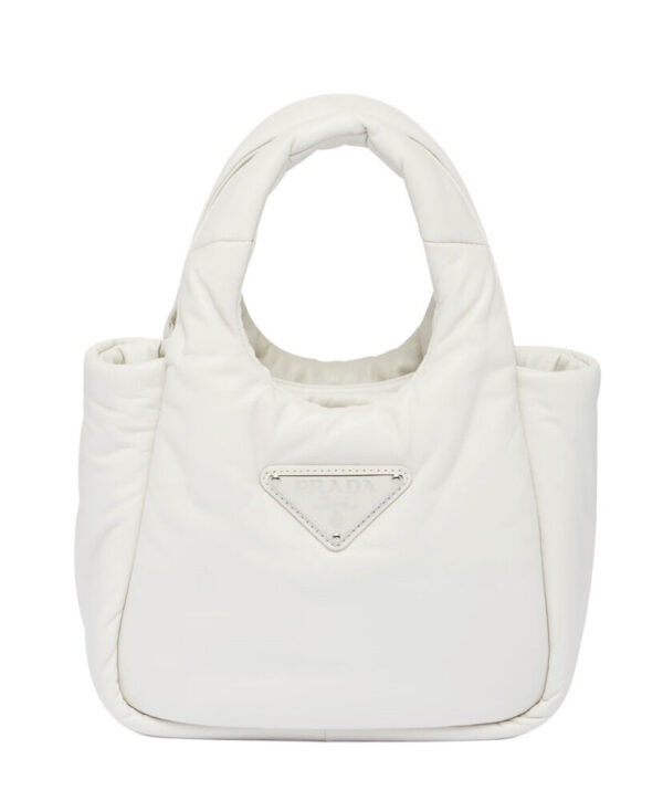 Prada Small Padded Prada Soft Nappa-leather Bag 1BA359 Cream