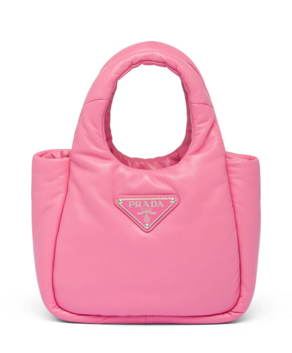 Prada Small Padded Prada Soft Nappa-leather Bag 1BA359 Pink