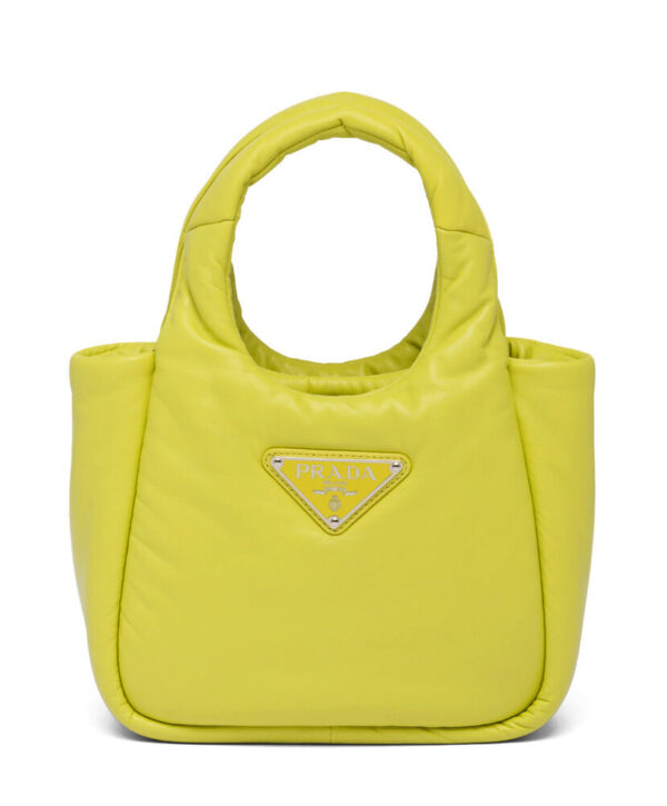 Prada Small Padded Prada Soft Nappa-leather Bag 1BA359 Yellow