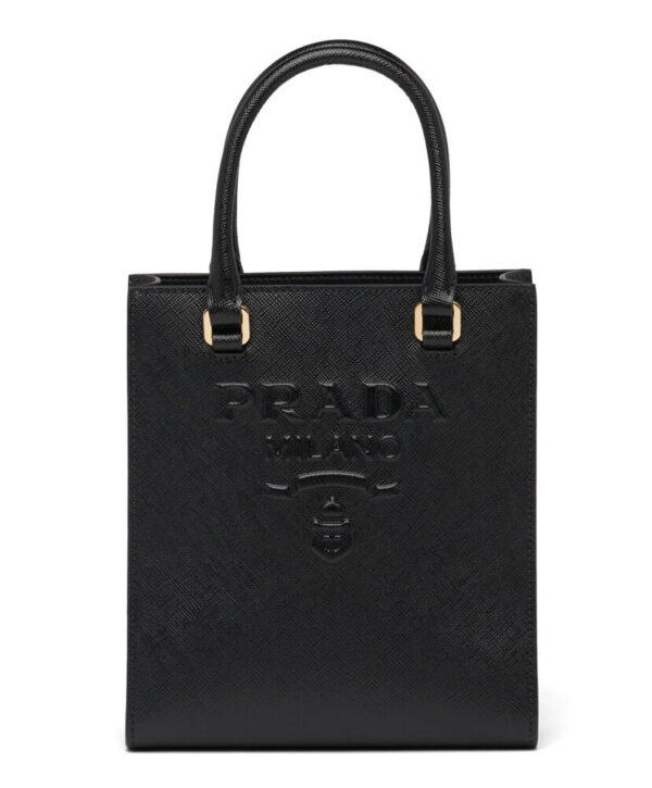 Prada Small Saffiano Leather Handbag Black