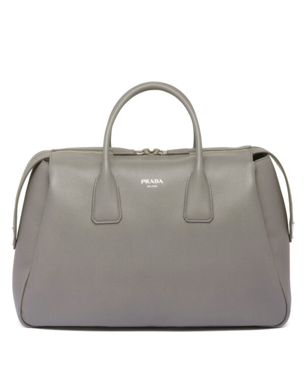 Prada Leather Travel Bag 2VC035 Gray