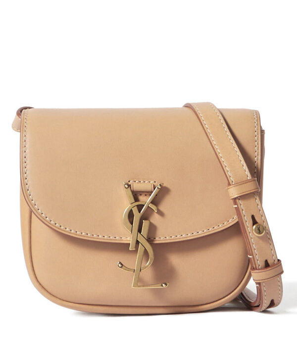 Saint Laurent Kaia mini leather shoulder bag Apricot