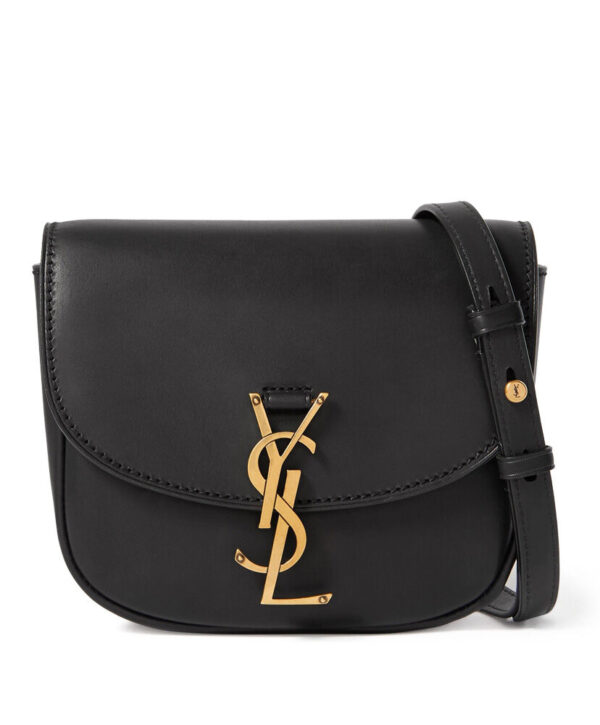 Saint Laurent Kaia mini leather shoulder bag Black