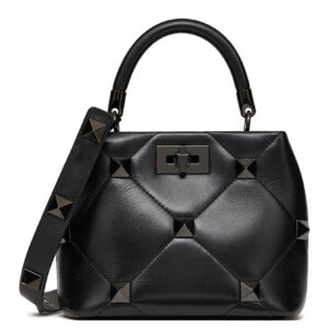 Valentino Garavani Roman Stud The Handle Bag Black