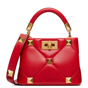 Valentino Garavani Roman Stud The Handle Bag 520 Red