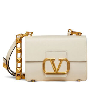 Valentino Garavani Stud Sign Shoulder Bag Cream