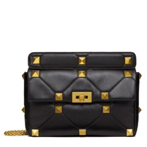 Valentino Garavani Roman Stud Nappa Chain Bag Black