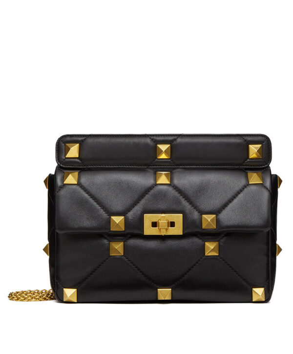 Valentino Garavani Roman Stud Nappa Chain Bag Black