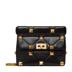 Valentino Garavani Roman Stud Nappa Chain Bag Black