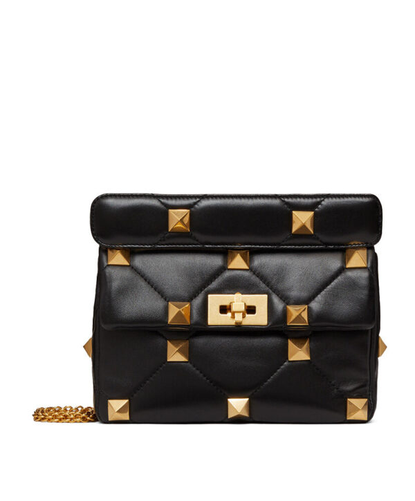 Valentino Garavani Roman Stud Nappa Chain Bag Black