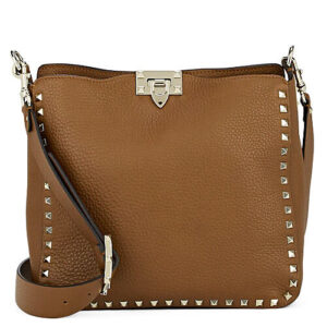 Valentino Garavani Mini Rockstud Crossbody Bag Coffee