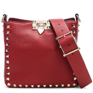 Valentino Garavani Mini Rockstud Crossbody Bag Red