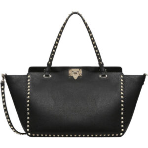 Valentino Large Rockstud Tote Black