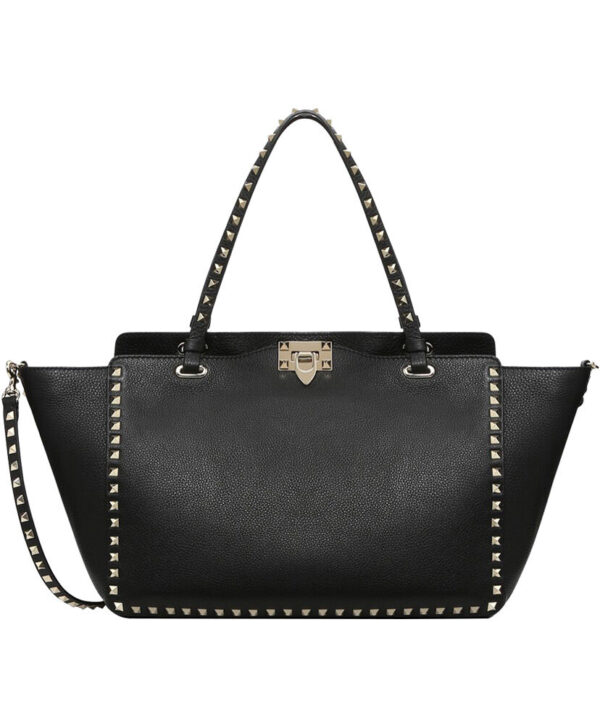 Valentino Large Rockstud Tote Black