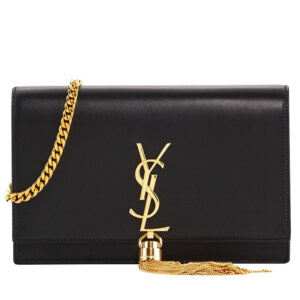 Saint Laurent Kate Monogram Ysl Small Tassel Shoulder Bag Black