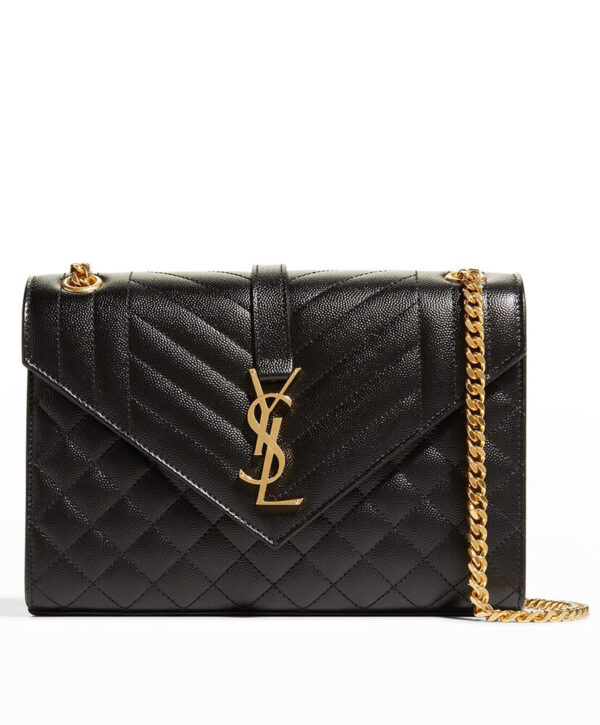 Saint Laurent Envelope Medium Bag 487206 Black