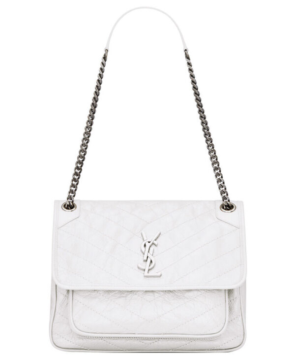 Saint Laurent Large Niki Chain Bag 4988940 White